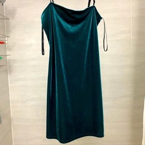 Turquoise mini dress